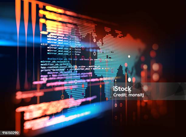 Programming Code Abstract Technology Background Of Software Developer ...