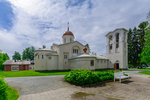 The main church of the New Valamo Orthodox monastery in Heinavesi, Finland