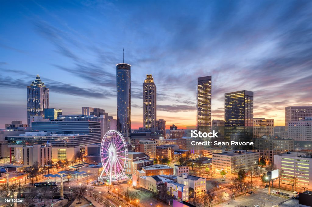 Atlanta, Georgia, USA Atlanta, Georgia, USA downtown city skyline. Atlanta - Georgia Stock Photo