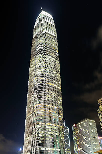 istock Night scene of business building 91615451