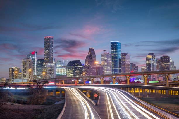 istock Houston, Texas, USA Skyline and Highway 916155968