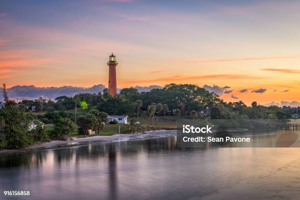 Jupiter Inlet Light House Stock Photo - Download Image Now - Florida - US State, Jupiter - Florida, Lighthouse