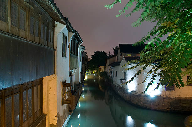 The Canals of Suzhou, China stock photo