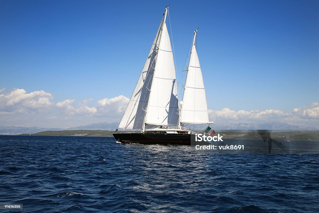 Schönes altes Segelboot - Lizenzfrei Alt Stock-Foto