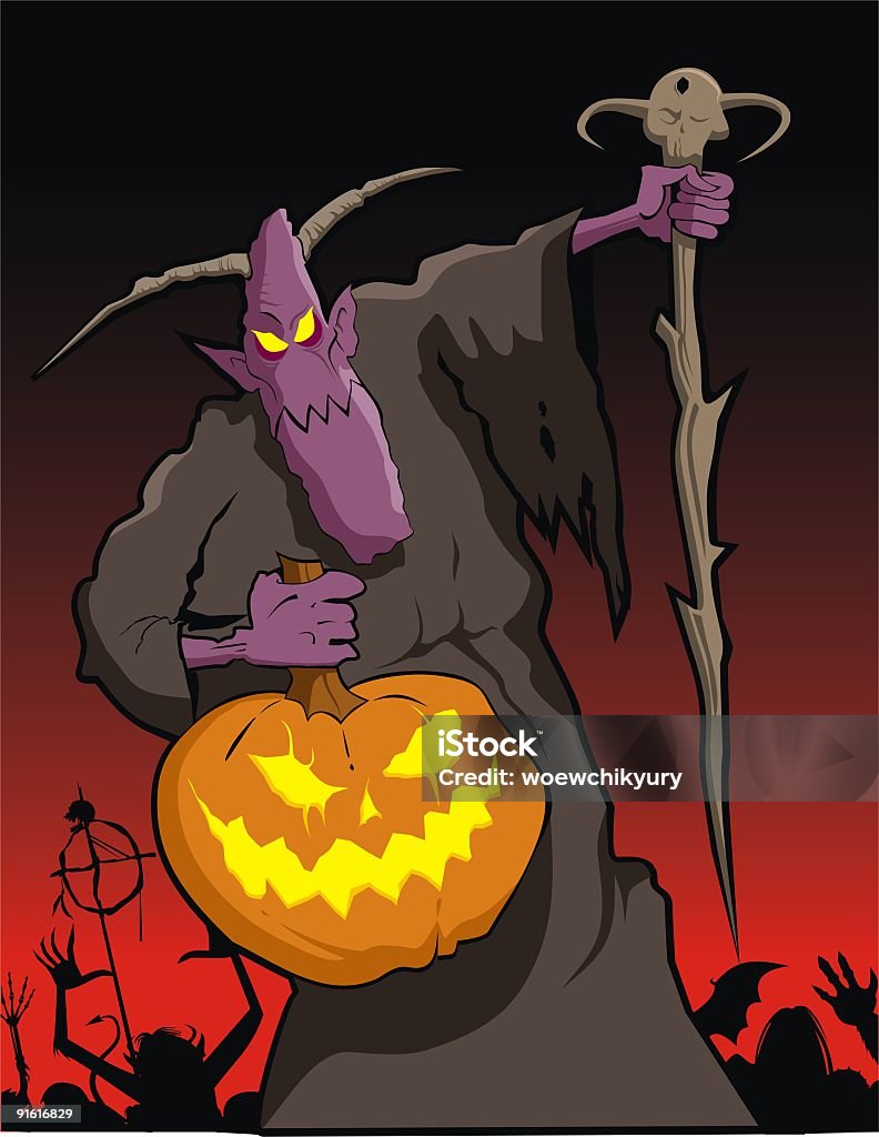 Władca Halloween - Zbiór ilustracji royalty-free (Armia)