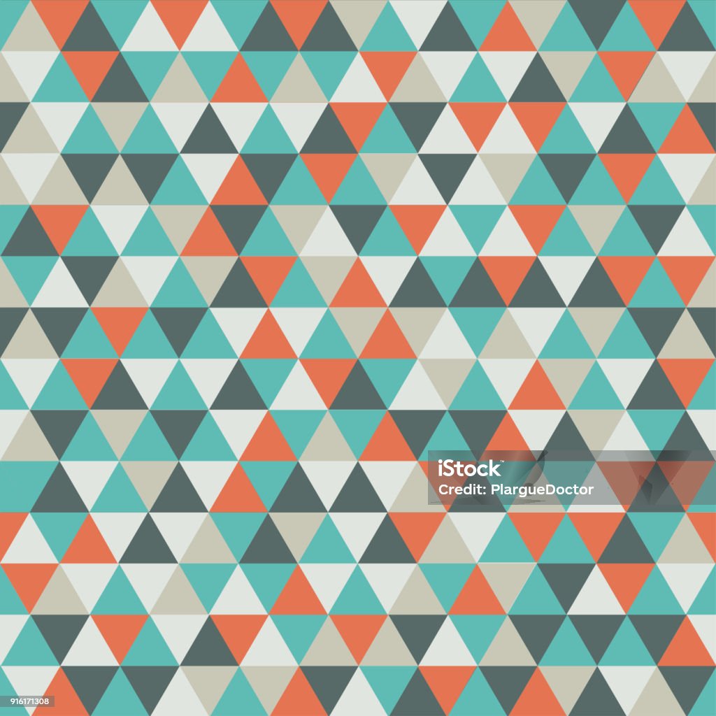 Vintage Triangle Pattern Background Stock Illustration - Download Image ...