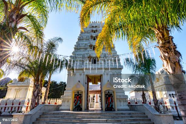 Hindu Temple Stock Photo - Download Image Now - California, Hinduism, Temple - Building