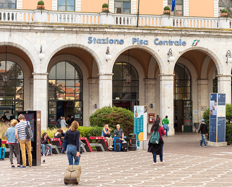 Pisa Train Station Pisa Central Station Stock Photo - Download Image ...