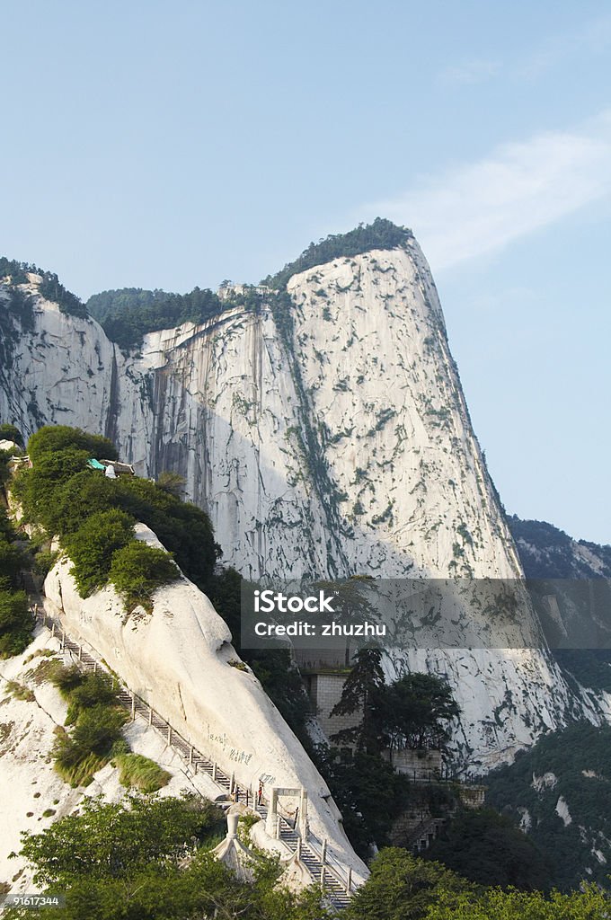 Montanha sagrada Huashan - Foto de stock de Arranjar royalty-free