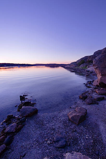 Purple Beach stock photo