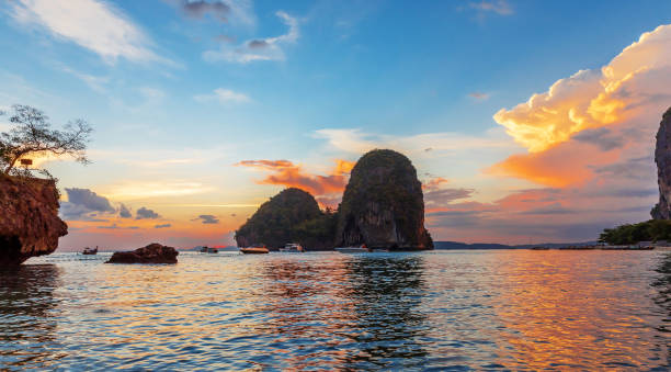 istock karst rocks perfect climbing Railay Thailand 916176236