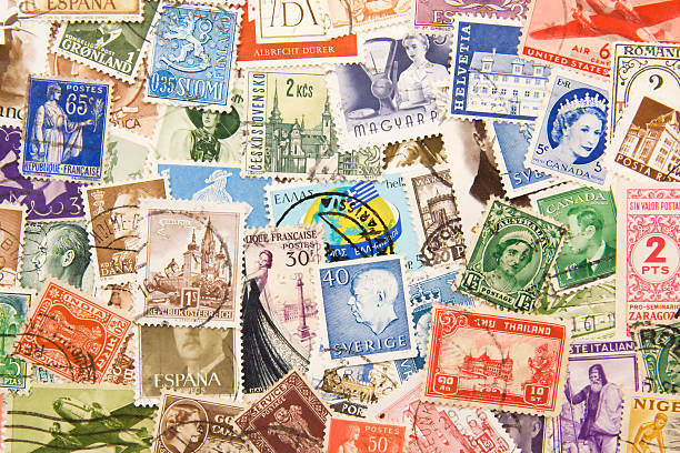 istock Stamps from all over the world 91617795