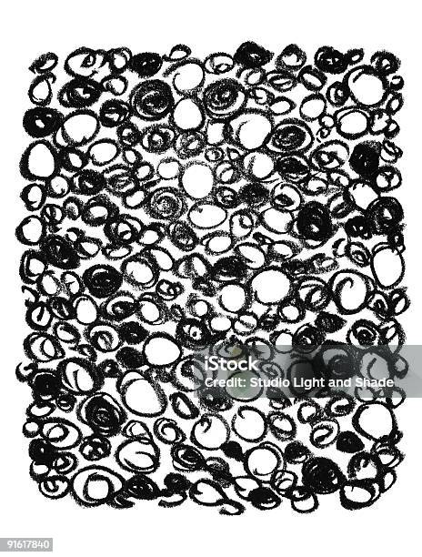 Ilustración de Dibujados A Mano Las Burbujas Fondo Negro y más Vectores Libres de Derechos de Abstracto - Abstracto, Arte, Artesanía