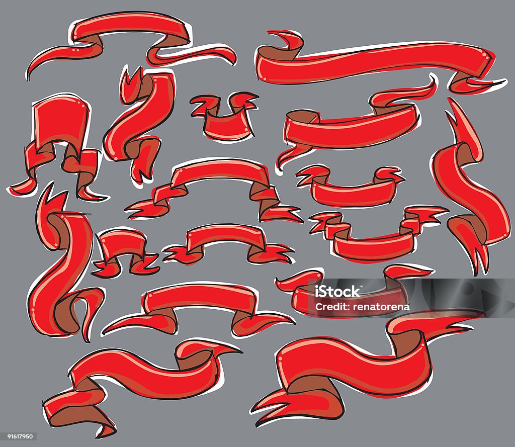 Metal Rounded Banner Image Cartoon Cartoon Banners Stock Illustration - Download Image Now - Cartoon ...