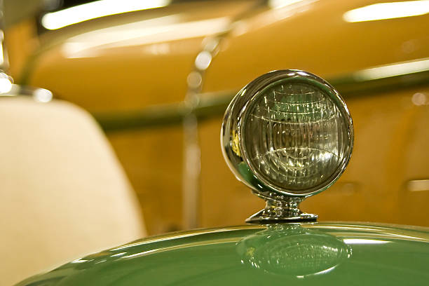 istock Antique Car Headlight Close-up 91618189