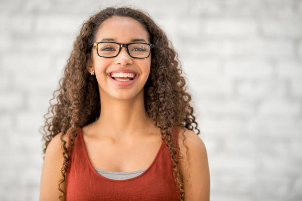 istock Happy Girl Wearing Glasses 916185258