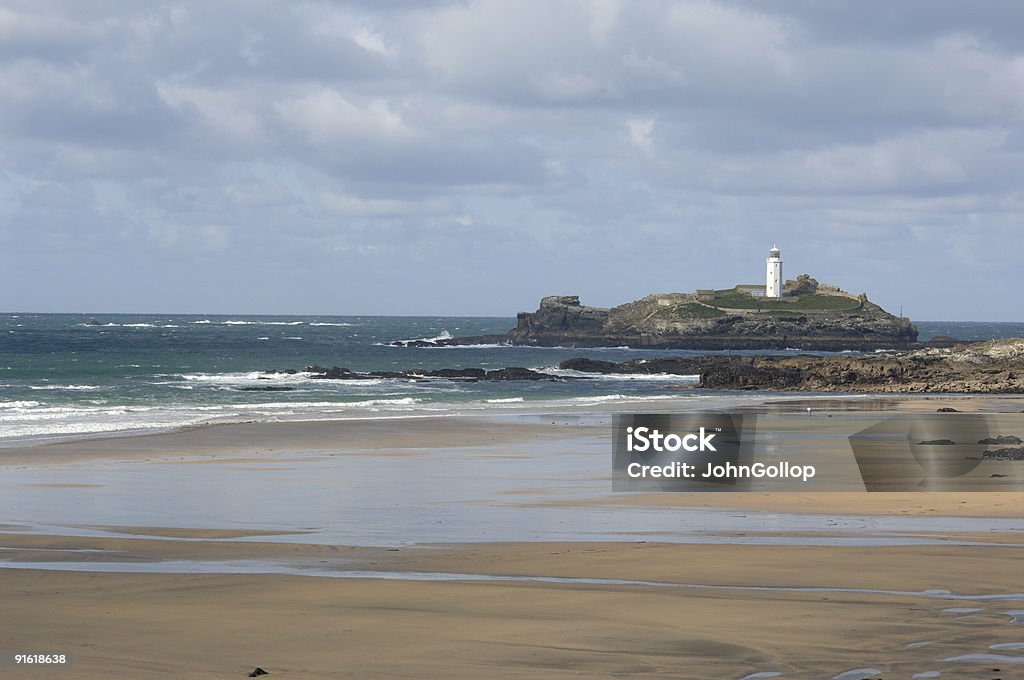 Godrevy Faro - Foto de stock de Acantilado libre de derechos