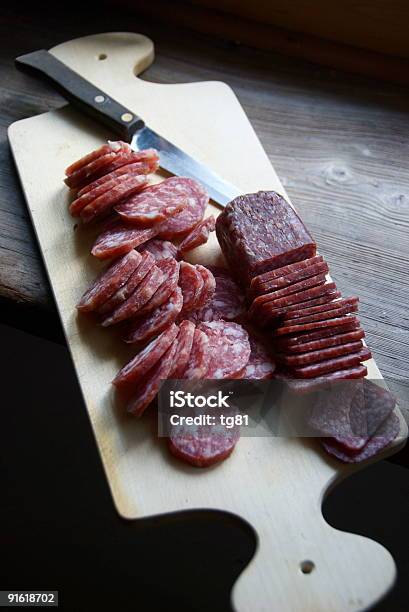 Enchidos Secos Suíça - Fotografias de stock e mais imagens de Carne - Carne, Comida Desidratada, Cantão de Graubünden