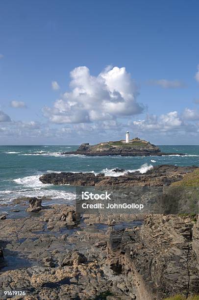 Godrevy Lighthouse - zdjęcia stockowe i więcej obrazów Anglia - Anglia, Bez ludzi, Brzeg wody