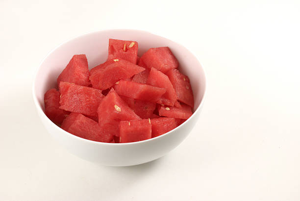 istock Bowl of watermelon 91619600