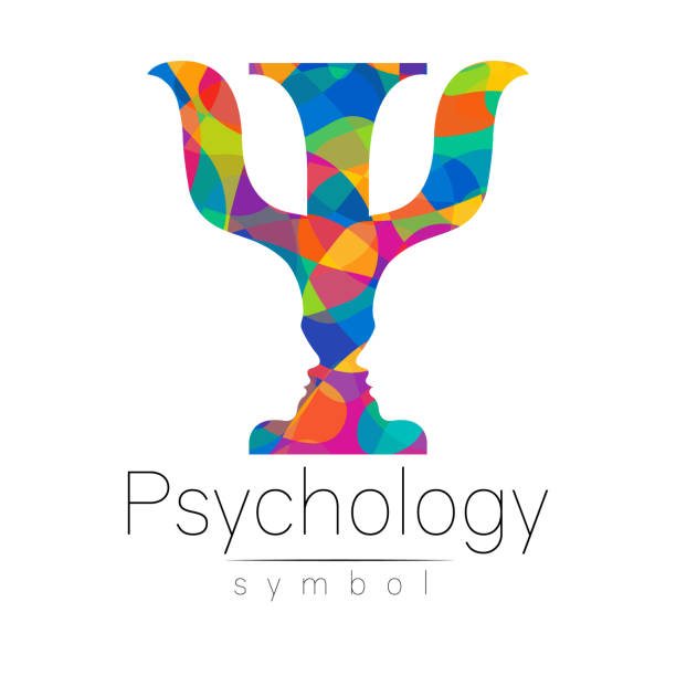 Modern   of Psychology. Psi. Creative style.  type in vector. Design concept. Brand company. Riunbow bright colors letter on white background. Symbol for web, print, card, flyer. Modern   of Psychology. Psi. Creative style.  type in vector. Design concept. Brand company. Riunbow bright colors letter on white background. Symbol for web, print, card, flyer psi stock illustrations