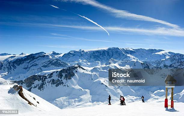 Ski Slope Stock Photo - Download Image Now - Meribel, Rock - Object, Ski Slope