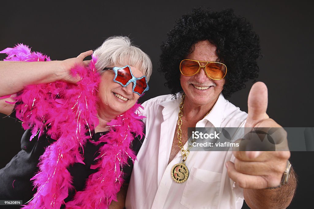 Senior couple dressed up in costumes  Senior Adult Stock Photo