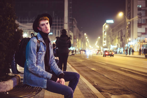 istock Hipster in the city nightlife 916209106