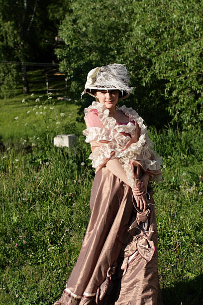 istock Girl in old-fashioned dress 91621057
