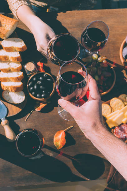 istock couple clinking glasses of wine 916212318
