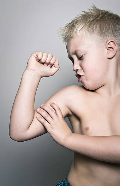 mostrar de - macho little boys flexing muscles human muscle fotografías e imágenes de stock