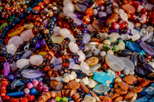 istock Jewelry of semi-precious stones 916212824