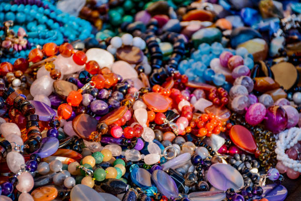 istock Jewelry of semi-precious stones 916212836