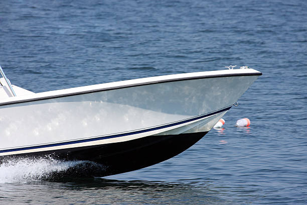 istock Front part of a race boat 91621890