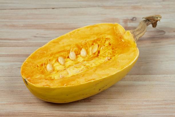 istock Roasted stuffed spaghetti squash with ground meat, herbs and spices 916219752