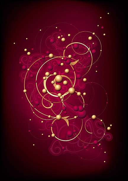 Magic background vector art illustration