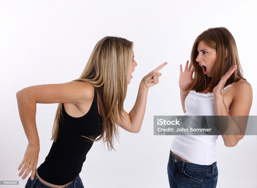 Fighting Frauen - Lizenzfrei Anschreien Stock-Foto