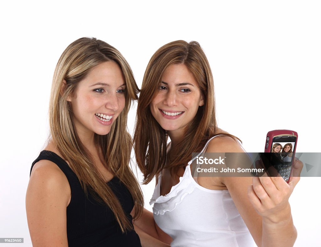 Friends taking a picture with cel phone /file_thumbview_approve.php?size=1&id=7492765 20-29 Years Stock Photo