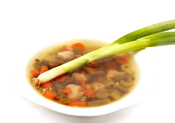istock scallion across soup bowl 91623915