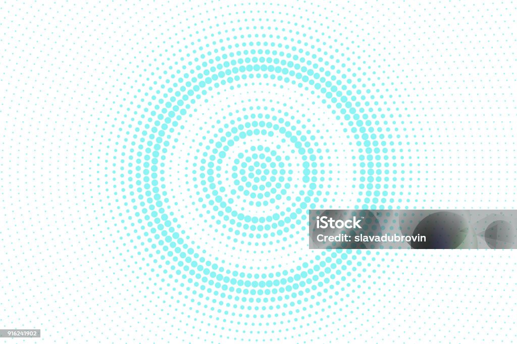 Blue white dotted halftone. Halftone vector background. Concentric circle dotted gradient. Blue white dotted halftone. Halftone vector background. Concentric circle dotted gradient. Retro futuristic texture. Mint dot on transparent backdrop. Abstract pop art dotwork. Modern design template Backgrounds stock vector