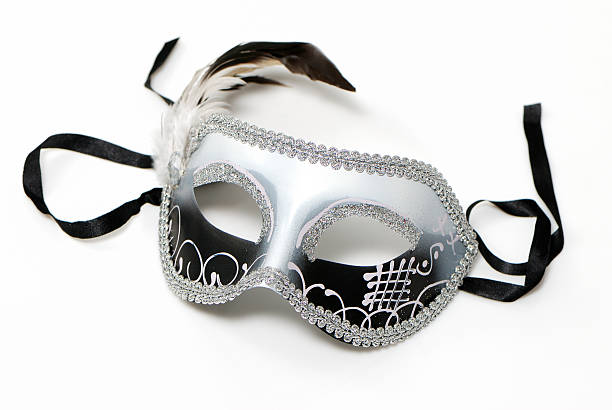 The Venetian mask on a light background stock photo