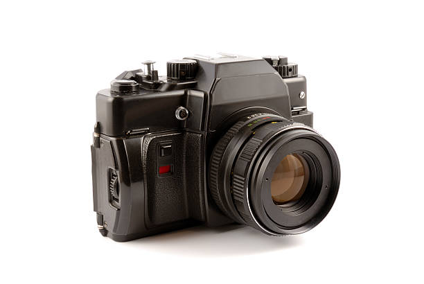 istock The old film camera on a white background 91625131