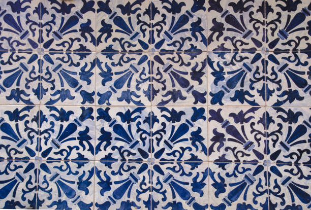 istock Traditional Portuguese ceramic tiles azulejo. background from azulejo 916252852