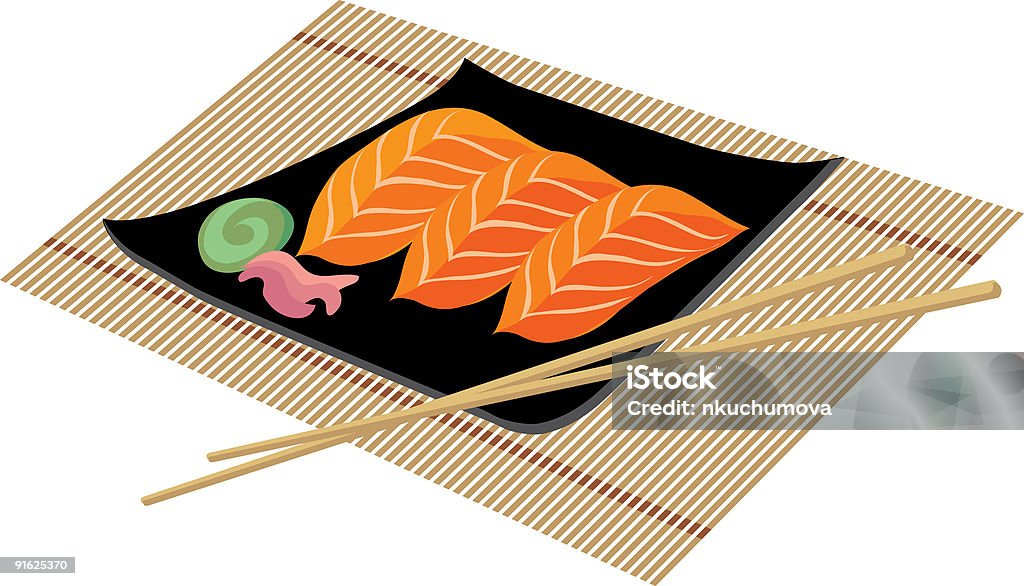 sushi - Ilustración de stock de Alimento libre de derechos