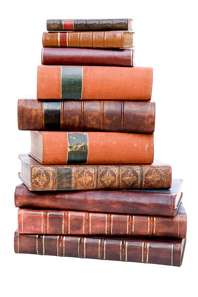 istock Pile of old leather bound books 91625427