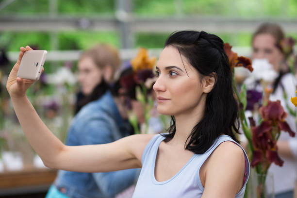 istock Woman taking selfie 916256336