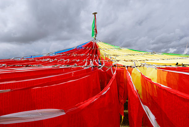 Drapeau de prière tibétain - Photo