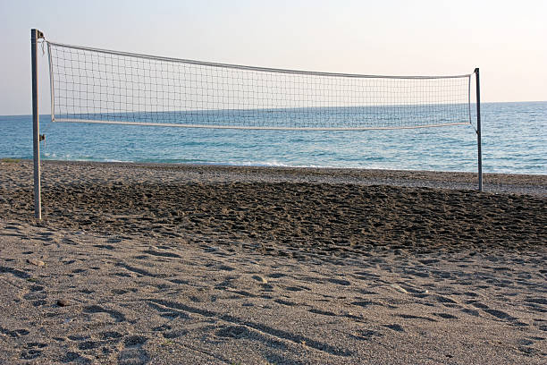 Beach Volleyball Court stock photo