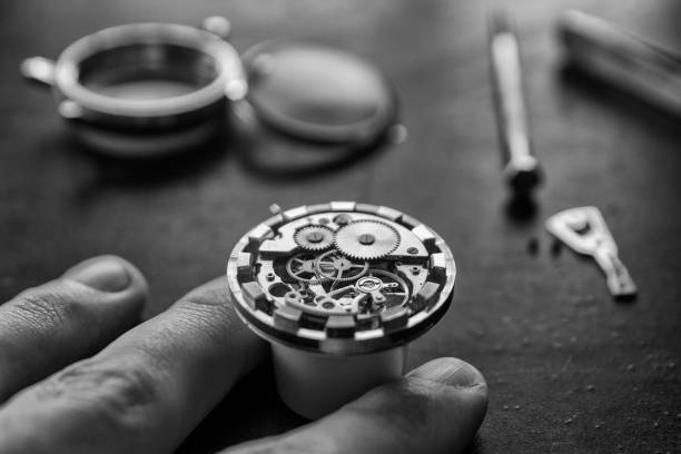 istock Watchmaker is repairing the mechanical watches in his workshop 916262936