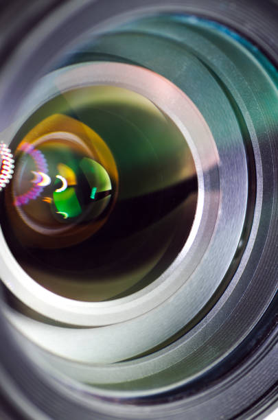 istock Macro photo of lens. Optic closeup 916263596